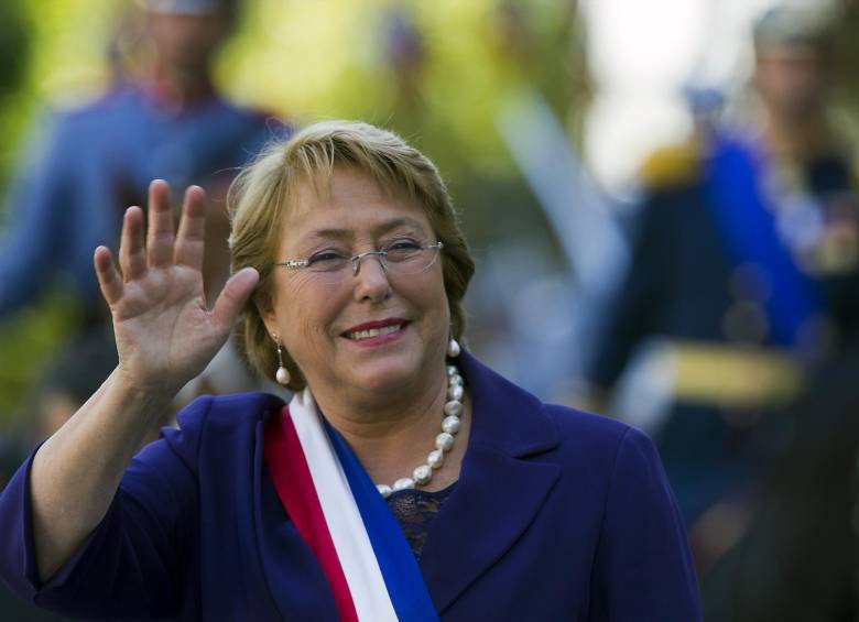 Presidenta de Chile Michelle Bachelet. FOTO AFP. 
