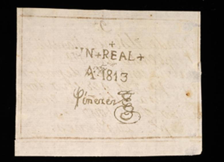 El primer billete apareció en 1813, durante la Patria Boba. Eran hechos en papel común, condición que los hizo muy fáciles de falsificar. 