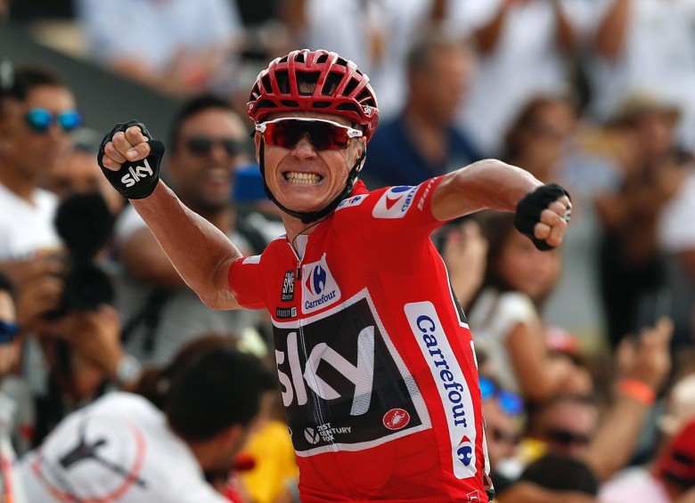Froome ganó la más reciente edición de la Vuelta a España. FOTO EFE