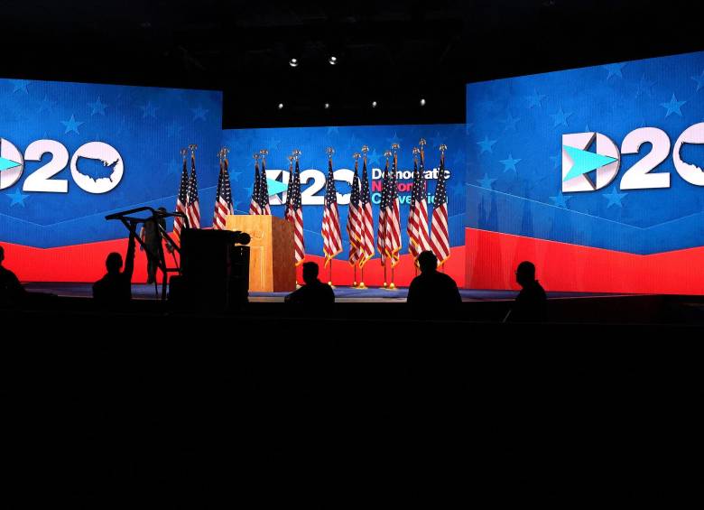 Convención del Partido Demócrata en Estados Unidos, en agosto de 2020. FOTO AFP
