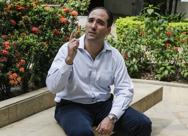 Santiago Ángel Urdinola es el presidente de la Asociación Colombiana de Minería (ACM), gremio que aglutina a las 45 principales mineras del país. FOTO juan antonio sánchez