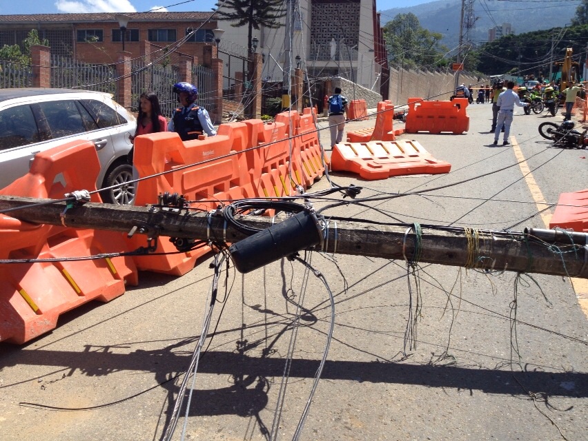 El sector se encuentra sin servicio de energía. FOTO EDWIN BUSTAMANTE