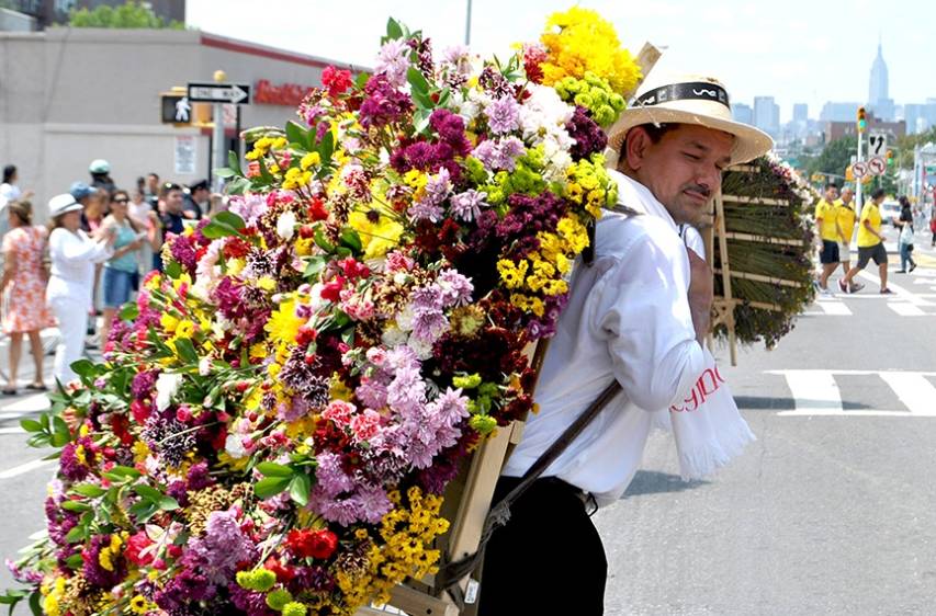 El Desfile de Silleteros de Medellín y la Feria de las Flores son ahora parte del legado cultural de Nueva York. Foto ColombiaNewYork.com