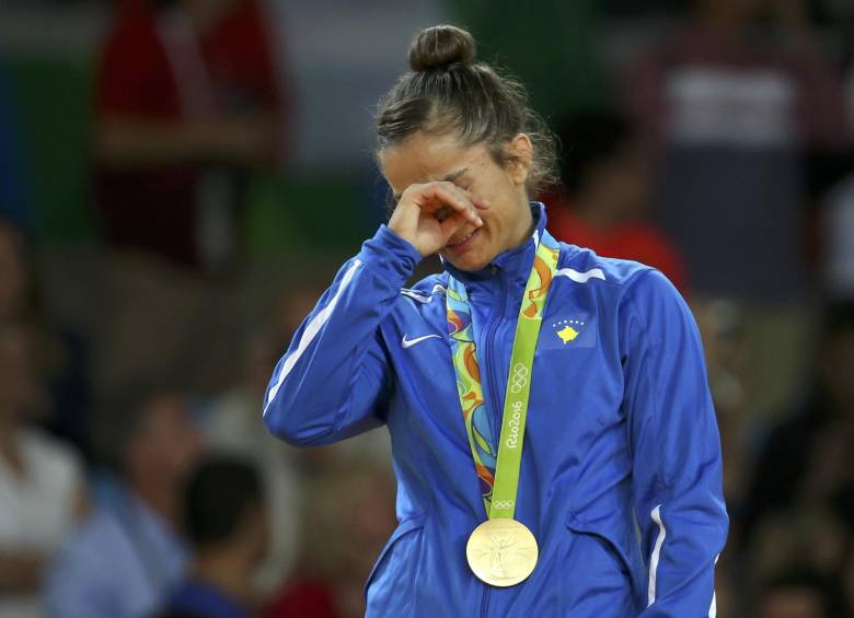 La ganadora fue la judoca Majlinda Kelmendi, una joven de 24 años. FOTO REUTERS