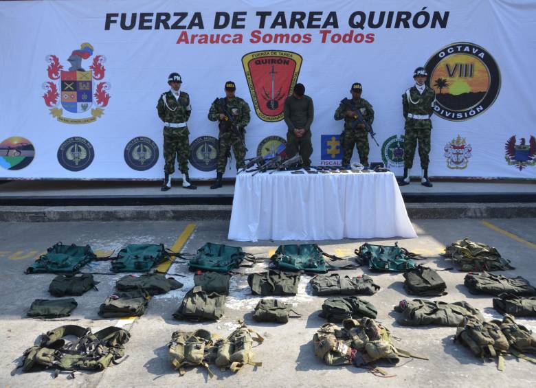 En otra operación militar de las anunciadas por Santos, las autoridades capturaron un presunto guerrillero del Eln. FOTO colprensa