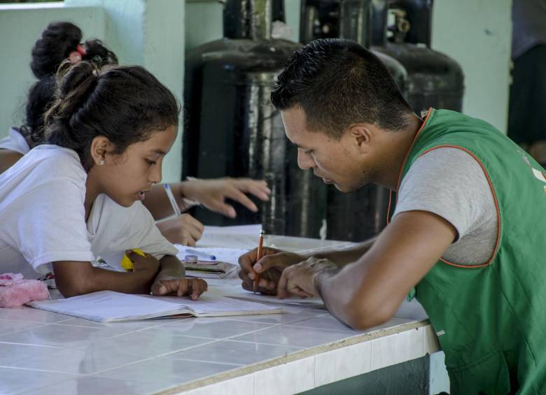 Con jornadas pedagógicas, los niños de ambos departamentos aprendieron sobre procesos de pacificación del territorio. FOTO Cortesía Con paz aprendemos más