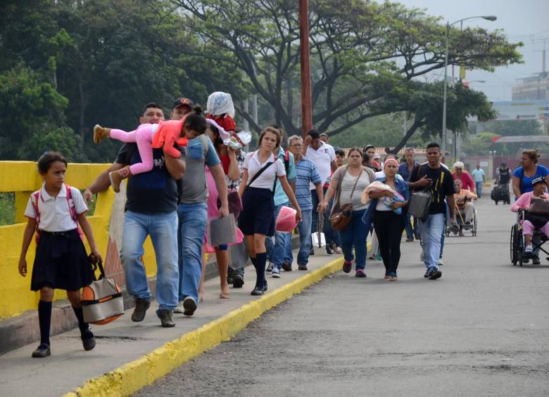 Actualmente hay paso restringido en la frontera entre Colombia y Venezuela a la altura del Puente Internacional Simón Bolívar. FOTO COLPRENSA