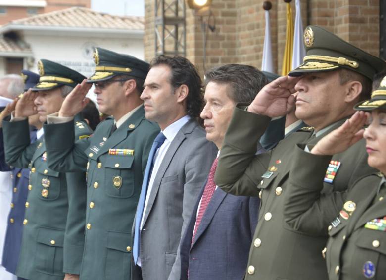 Acto de conmemoración del Día de la Independencia en Medellín. FOTOS Alcaldía de Medellín