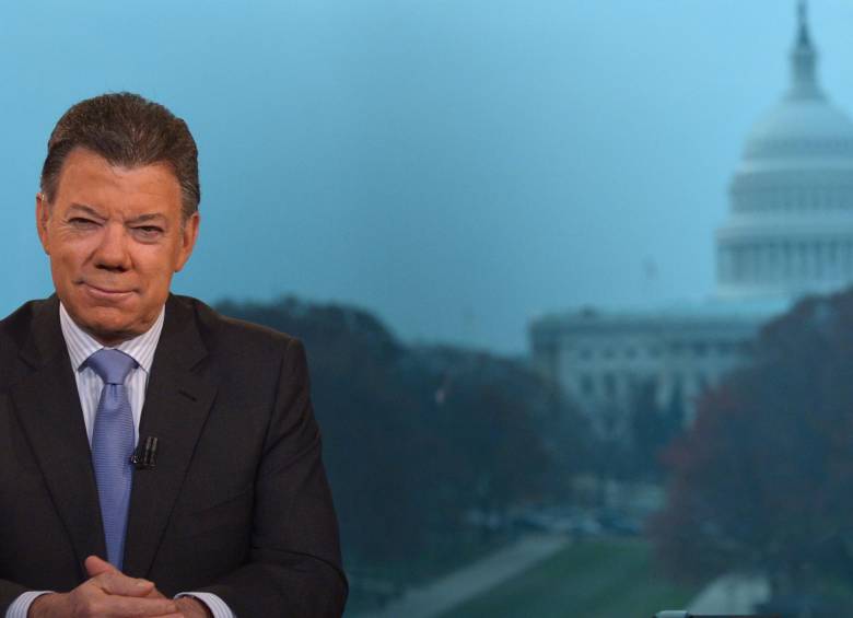 Santos cerrará su viaje el jueves con sendas reuniones con el secretario de Estado de EE.UU. John Kerry, y con el vicepresidente Joe Biden, según la información. FOTO CORTESÍA