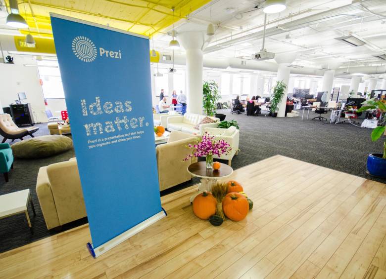 Estas son las oficinas de Prezi en San Francisco. FOTO Cortesía Prezi