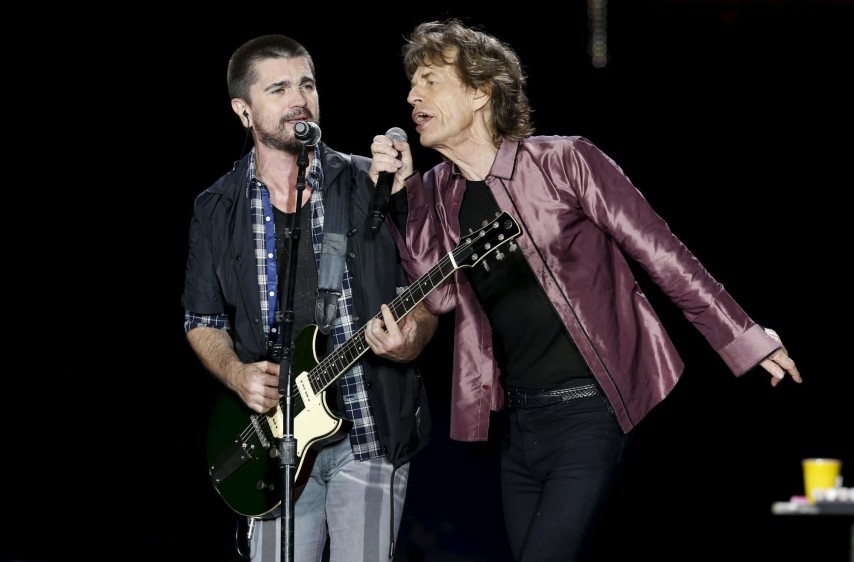 Cantar al lado de Mick Jagger, un sueño para el colombiano. FOTO Reuters