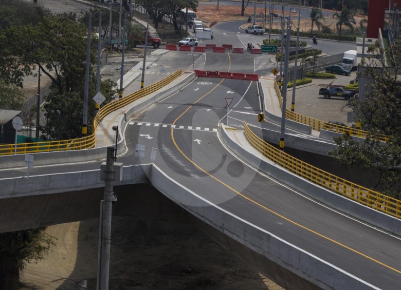 El intercambio vial de Girardota, parte del desarrollo vial del Norte del Aburrá. FOTO jaime pérez