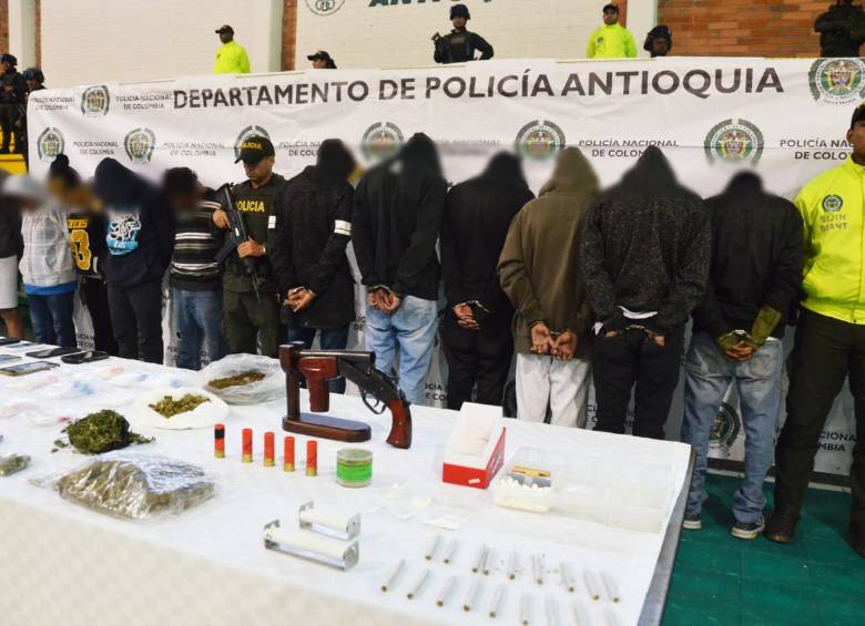De acuerdo con la Policía, la banda obtenía 50 millones de pesos mensuales producto de las rentas criminales. FOTOS CORTESÍA