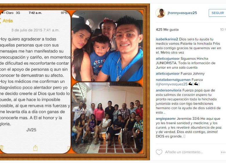 El jugador confirmó la noticia a través de las redes sociales. FOTO CORTESÍA