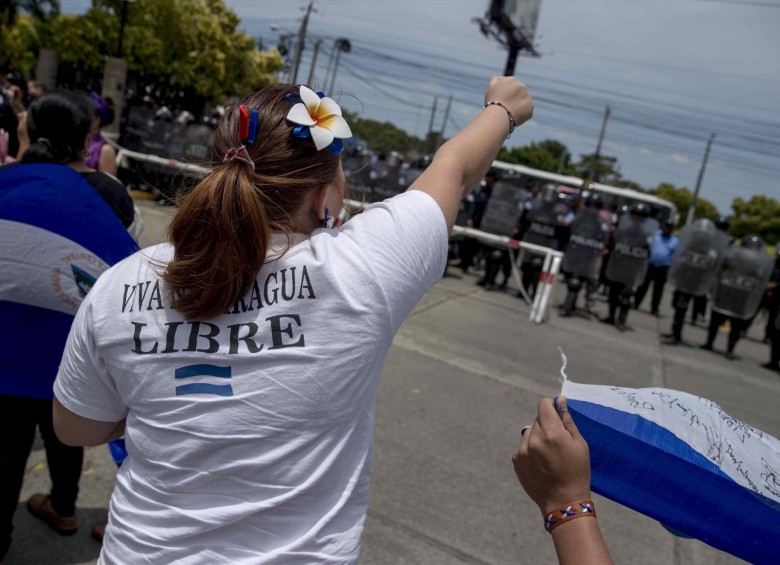 Nicaragua es escenario de múltiples protestas ciudadanas contra el gobierno de Daniel Ortega. FOTO: Agencia EFE.