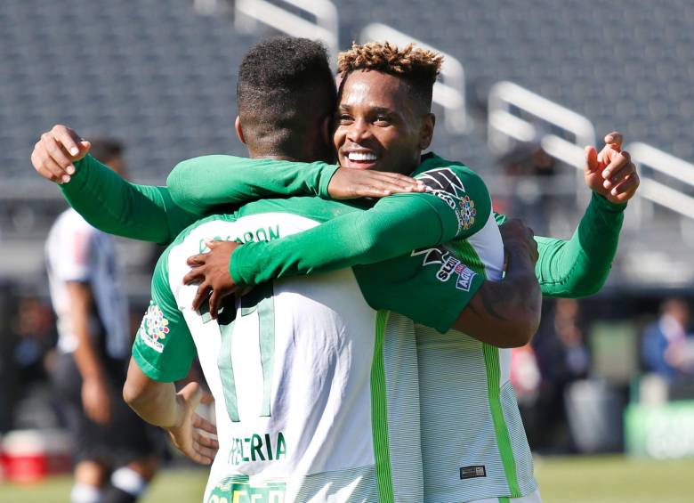 Andrés Rentería marcó el primer tanto de Nacional en la Liga Águila-1 y con esa anotación le bastó al verde para vencer al Tolima. FOTO AFP