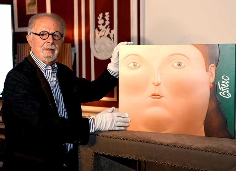El pintor y escultor colombiano Fernando Botero, durante la presentación, el 9 de octubre en Madrid, de su libro “Las mujeres de Botero”, una edición numerada de 2.998 ejemplares firmados por el artista. Foto: EFE