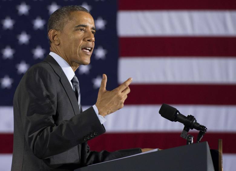 El presidente de Estados Unidos, Barack Obama, pidió este lunes al Congreso la aprobación de ayudas para Colombia por 288 millones de dólares. FOTO AFP