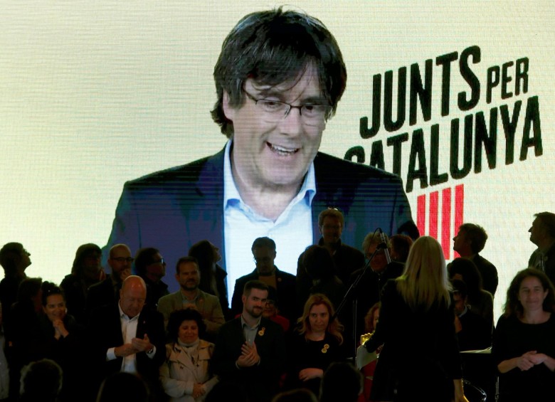Carles Puigdemont, líder de Juntos por Cataluña e independentista. FOTO: EFE