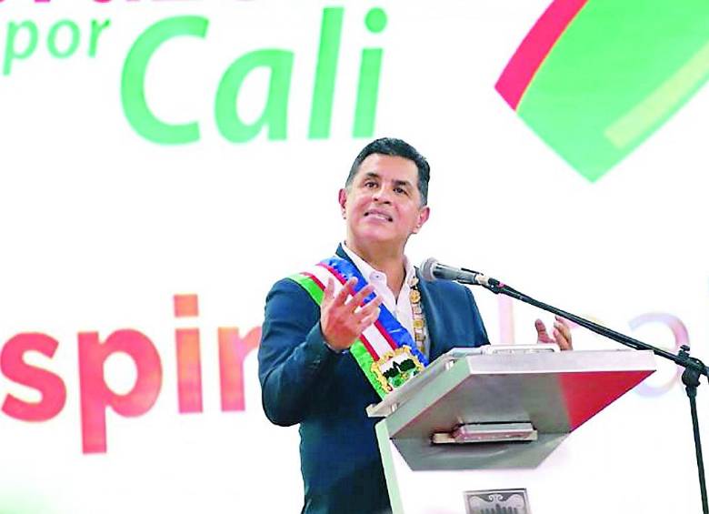 El acto de posesión del alcalde de Cali, Jorge Iván Ospina, se realizó en el coliseo Miguel Calero. FOTO cortesía alcaldía de cali
