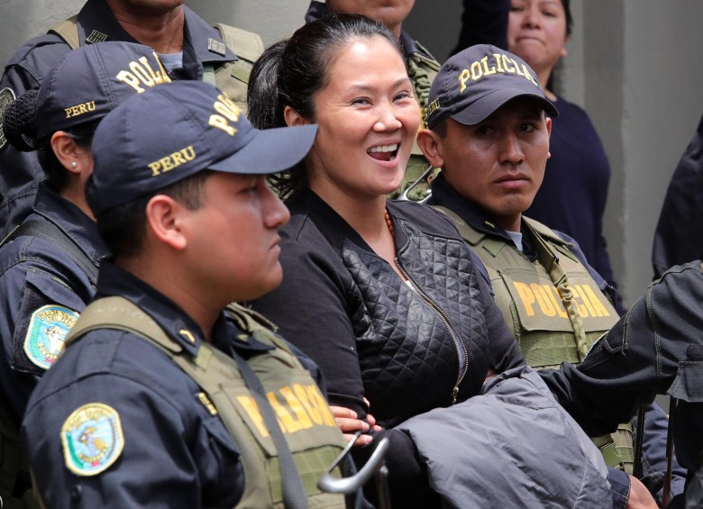 Keiko Fujimori es trasladada a prisión. FOTO: EFE