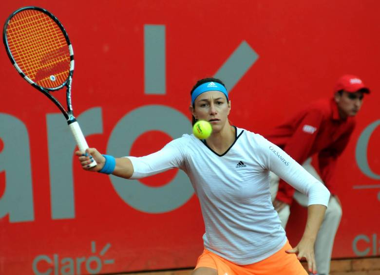 Mariana Duque, la raqueta uno de Colombia en la Copa Federación de tenis. FOTO archivo