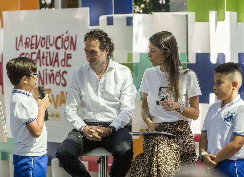 La primera actividad del Festival Buen Comienzo, a manera de preámbulo, se realizó ayer en Ruta N, en la zona Norte de Medellín. Participaron estudiantes de colegios oficiales. FOTO Camilo suárez