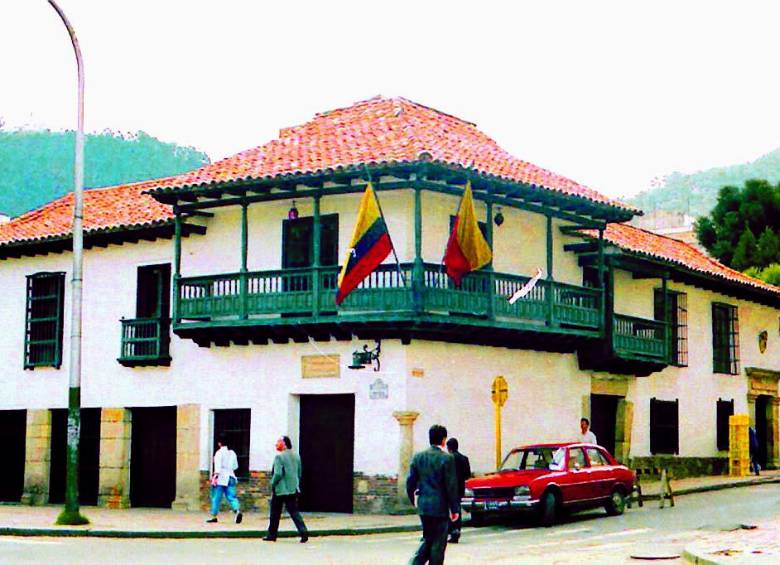 La casa museo del 20 de julio fue donde se realizó el cabildo abierto y se expidió el acta de revolución de Nueva Granada. Foto: Archivo EL COLOMBIANO
