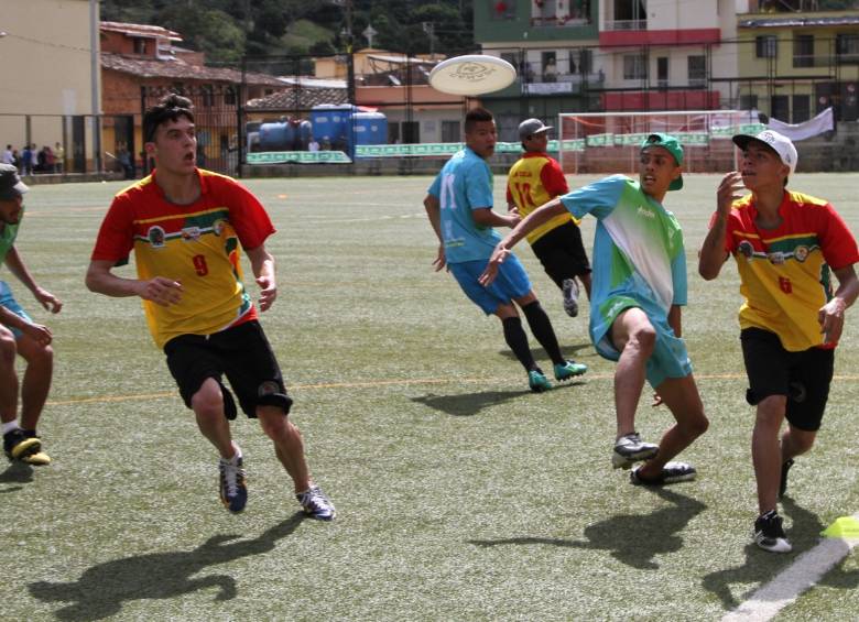 El ultimate fue uno de los deportes que abrió ayer las competencias en la final de los Departamentales. FOTO cortesía rodrigo mora
