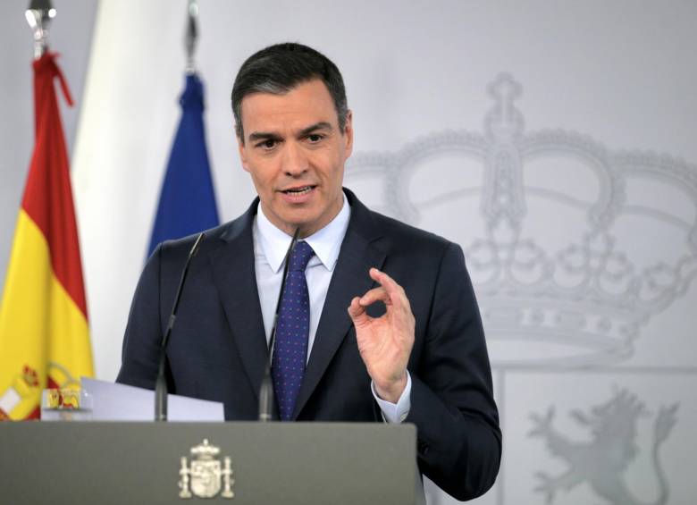 Pedro Sánchez, presidente del Gobierno español. FOTO: AFP