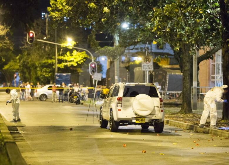 La víctima falleció en el lugar de los hechos. FOTOS EDWIN BUSTAMANTE