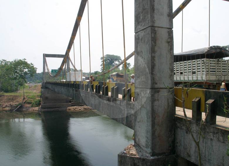 Puente Internacional San Miguel en la frontera entre Ecuador y Colombia por el departamento de Putumayo. FOTO Robinson Sáenz Vargas