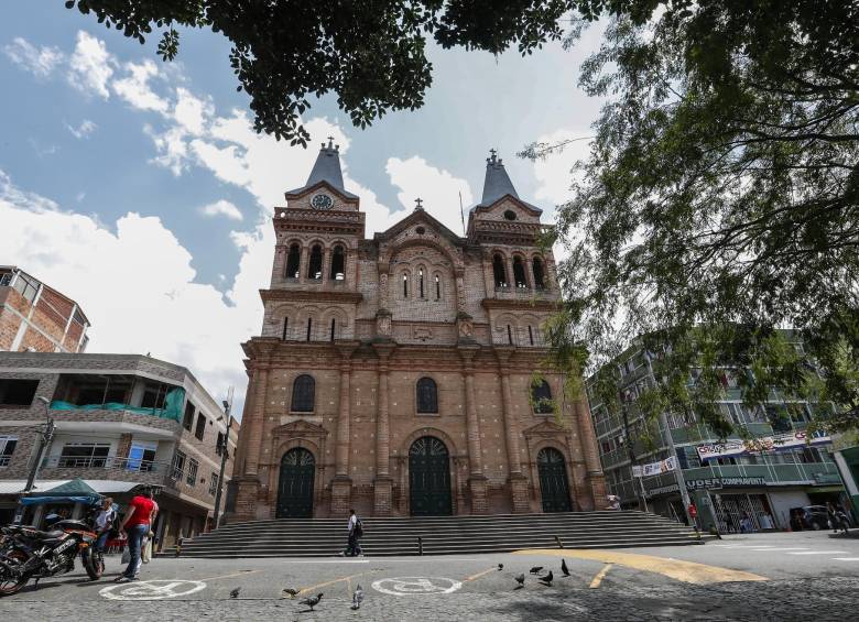 Imagen del parque principal de Barbosa, en el Norte del Aburrá. FOTO EDWIN BUSTAMANTE