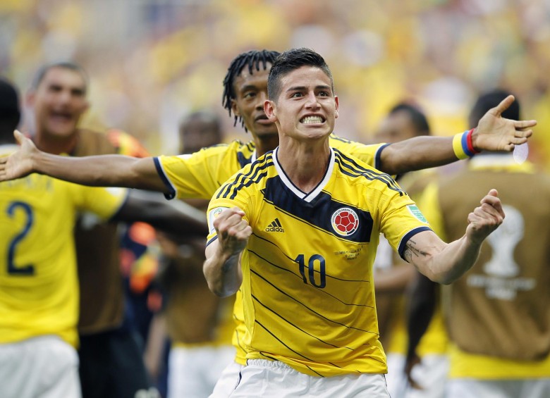 James Rodríguez fue el jugador más destacado de Colombia en el Mundial de Brasil. FOTO COLPRENSA