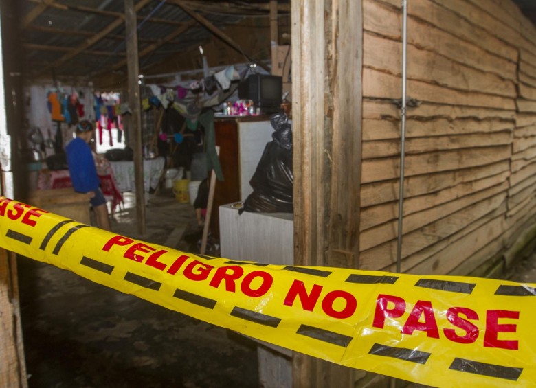 Uno de los últimos casos se presentó en una vivienda del barrio Santa Rita de Bello, donde fue asesinada Blanca Ramos por su excompañero sentimental. FOTO Robinson Sáenz