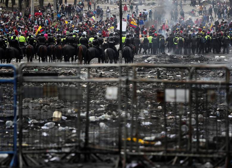 Protestas en Quito. FOTO REUTERS