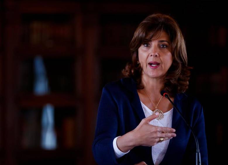 María Angela Holguín, ministra de relaciones exteriores de Colombia. FOTO COLPRENSA
