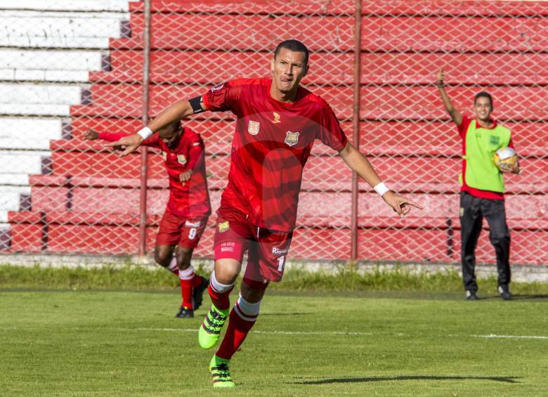 Luis Páez es el hombre gol de Rionegro. Marcha segundo en la tabla de goleadores con 8 tantos. FOTO Robinson Sáenz