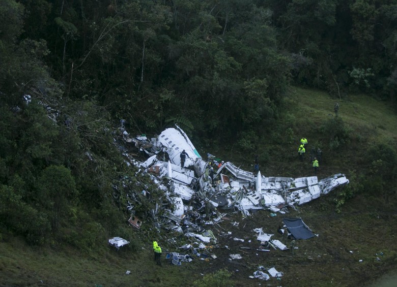 Municipio de La Unión, sitio cerro Gordo donde se accidentó el avión que transportaba a los futbolistas del equipo Chapecoense de Brasil. Foto: Juan Antonio Sánchez Ocampo