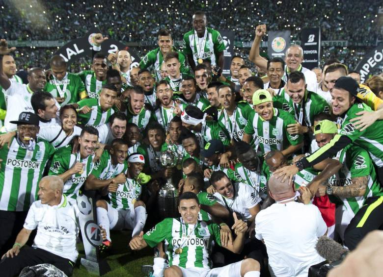 El triunfo de Atlético Nacional en la Copa Libertadores fue uno de los grandes hechos deportivos de 2016. FOTO JUAN ANTONIO SÁNCHEZ