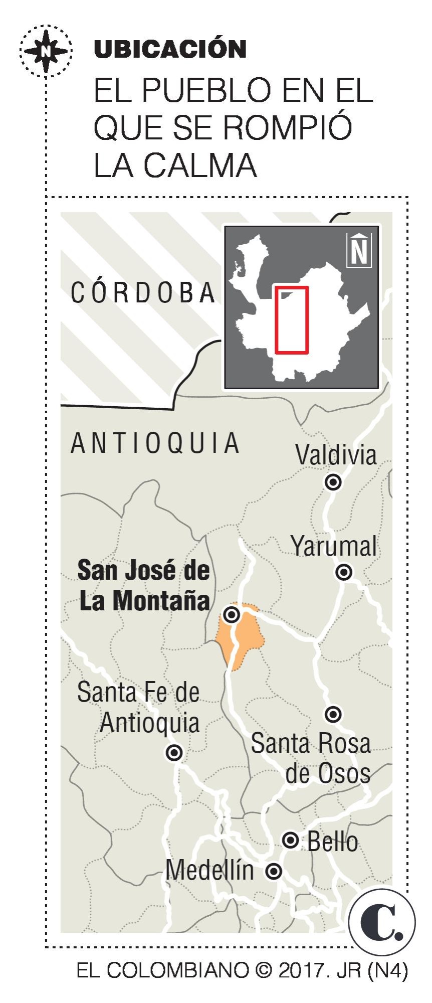 En San José de la Montaña se acabaron 13 años sin homicidios