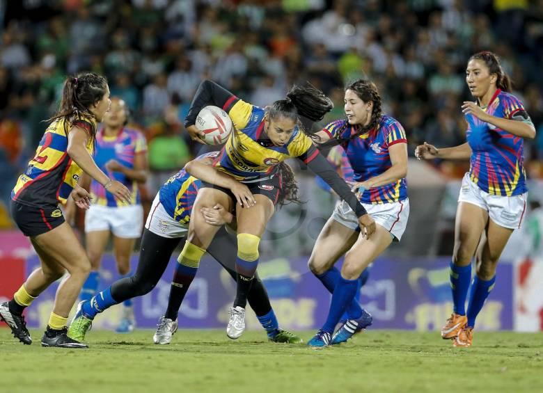 Será la primera vez de Colombia en el rugby olímpico gracias a las damas. FOTO juan a. sánchez