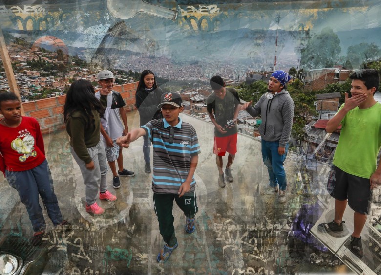 Los muchachos de AgroArte se reúnen a cantar y sembrar, así se desvinculan de los círculos violentos de la comuna 13 y el barrio La Cruz FOTO Robinson sáenz