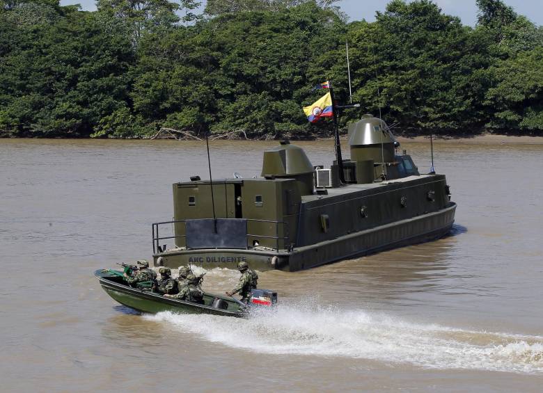 La Armada colombiana anunció controles en la zona donde habrían estado los militares venezolanos. FOTO ARCHIVO