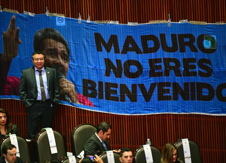 Los diputados del PAN calificaron de dictador a Maduro luego de que Obrador lo mencionara en su discurso de toma de posesión. Foto AFP