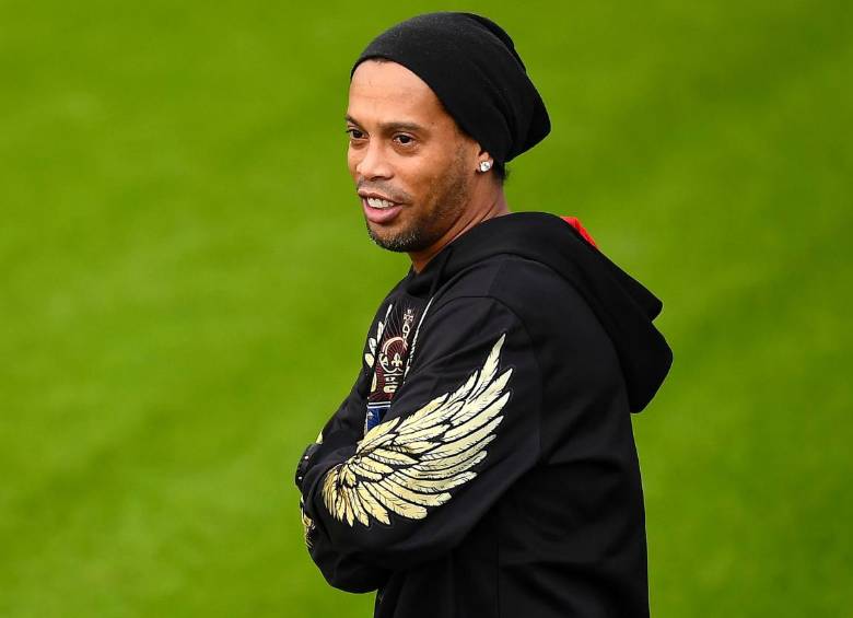 Ronaldinho dijo tener covid y que es asintomático. FOTO ARCHIVO EFE 