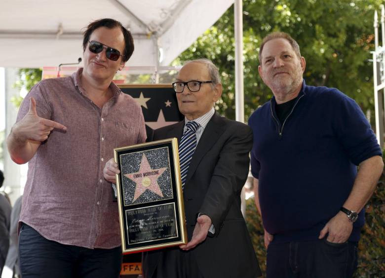 El músico estuvo acompañado de Quentin Tarantino y el productor Harvey Weinstein. FOTO Reuters