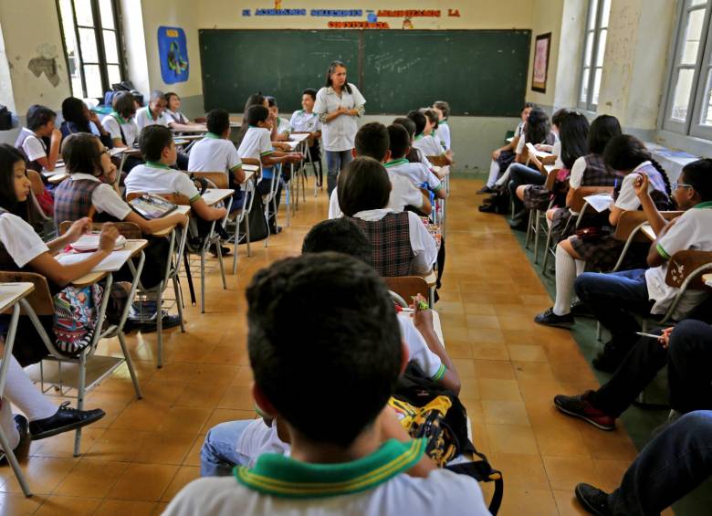 El plan piloto de la jornada única ya se desarrolla en algunos municipios del Valle de Aburrá. FOTO ARCHIVO