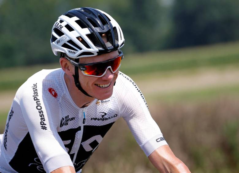 Chris Froome es la máxima estrella del Sky. Foto: REUTERS