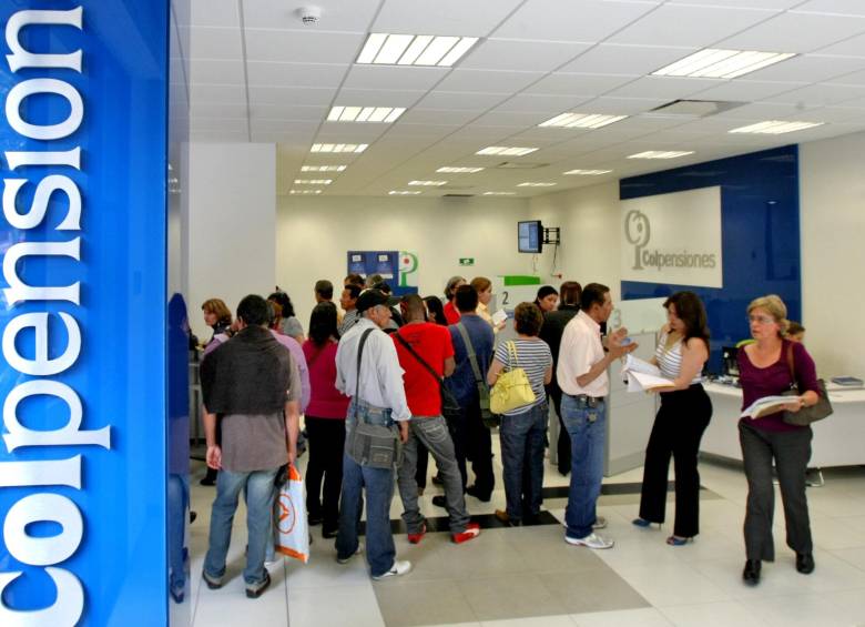 Oficina de Colpensiones. Foto: El Colombiano